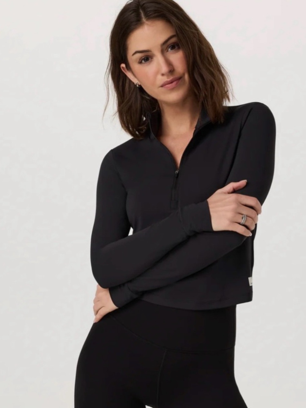 Vuori Studio Half Zip in black